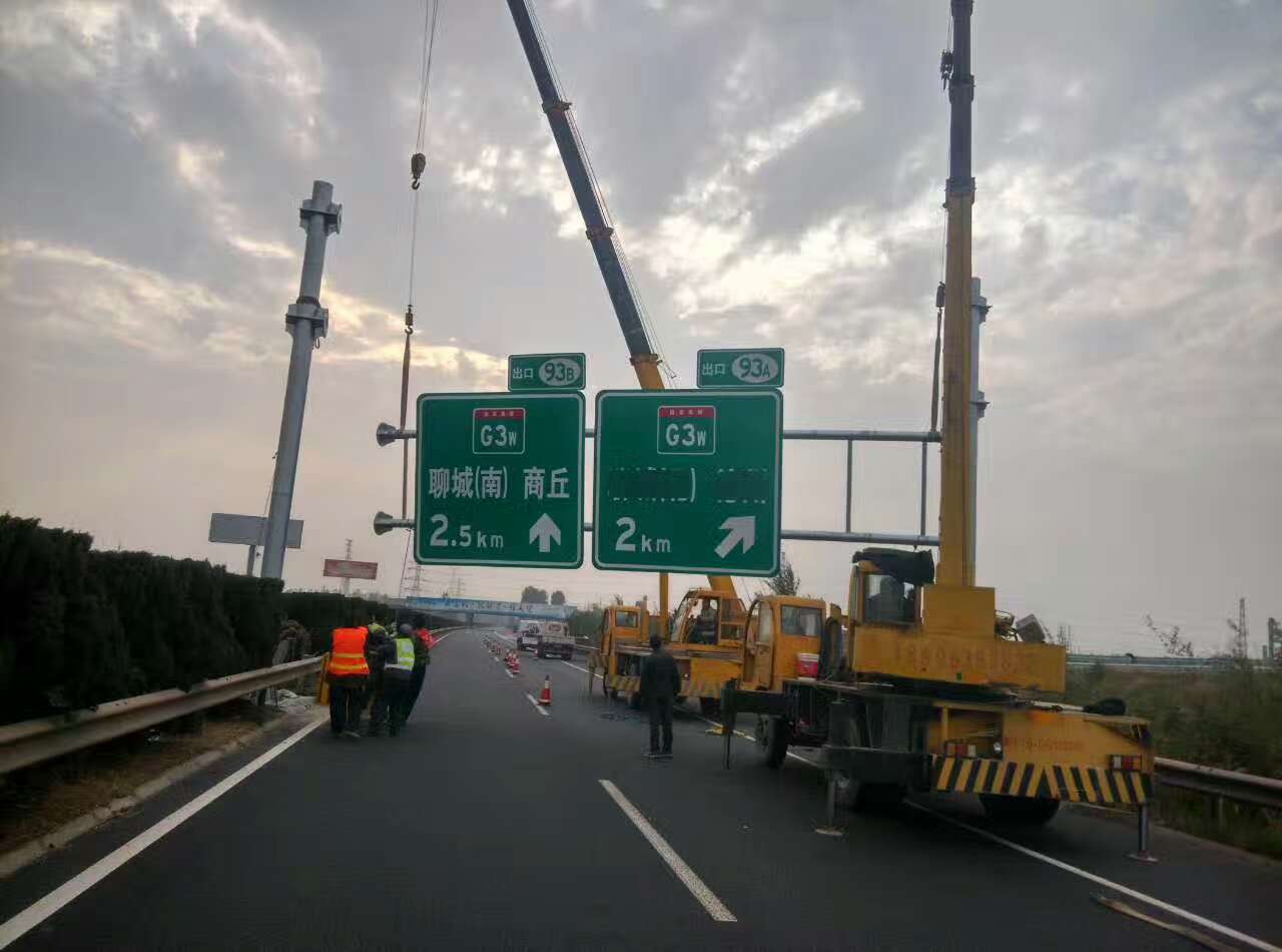 温州温州高速公路标志牌施工案例