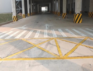 温州温州厂区道路标线施工